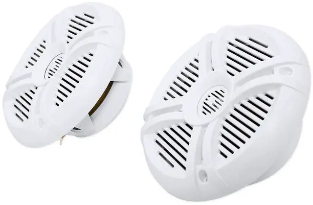 Alt view image 2 of 7 - RMSTS65W Pair 800W 6.5" 2-Way Marine Boat Speakers, 4 Ohm, White, Waterproof, PEI Dome Tweeter, High Power Handling for Marine and Outdoor Use