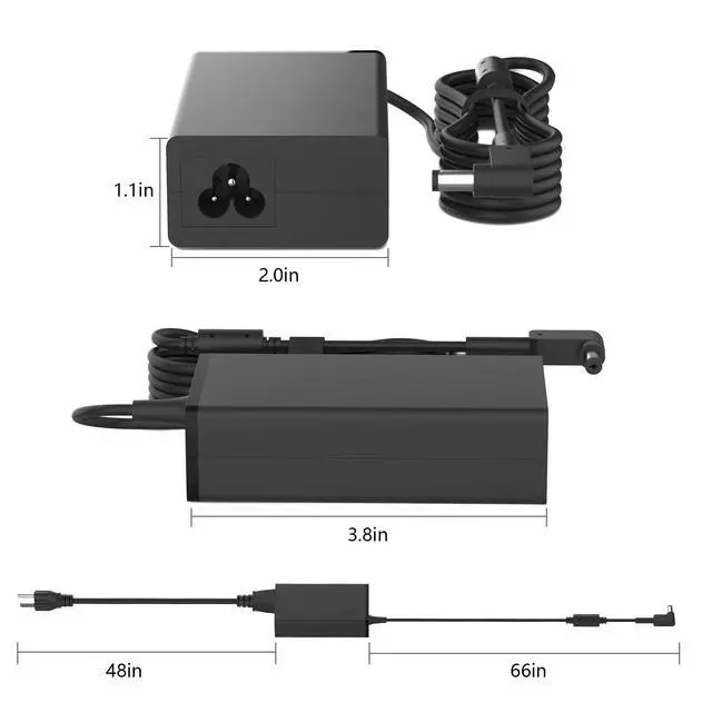 Alt view image 2 of 7 - N19C3 65W 45W 5.5x1.7mm Laptop Charger Compatible with Acer Aspire A515-43-R19L A315-21 A515-51 E5-575 A315-41 A315-53 N17C4 N16Q2 N19C1 E15 E5 E1 ES1 N17Q4 N15W5 19V 3.42A Adapter Power Cord