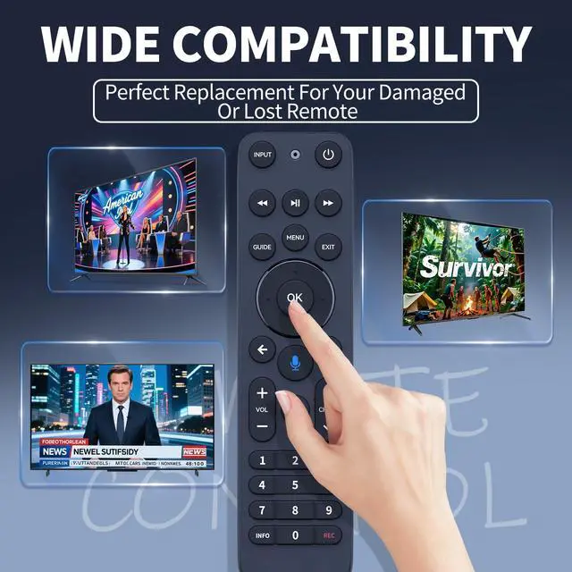Alt view image 3 of 7 - Replacement for Verizon FiOS TV One Remote Control, Voice Remote Compatible with 2019 MG3-R32140B VRC4100 BLE - Easy to Pair