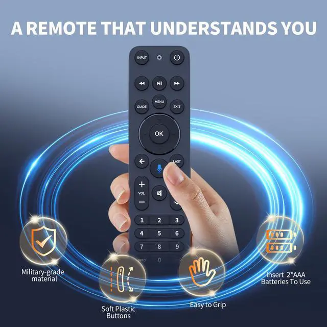 Alt view image 5 of 7 - Replacement for Verizon FiOS TV One Remote Control, Voice Remote Compatible with 2019 MG3-R32140B VRC4100 BLE - Easy to Pair