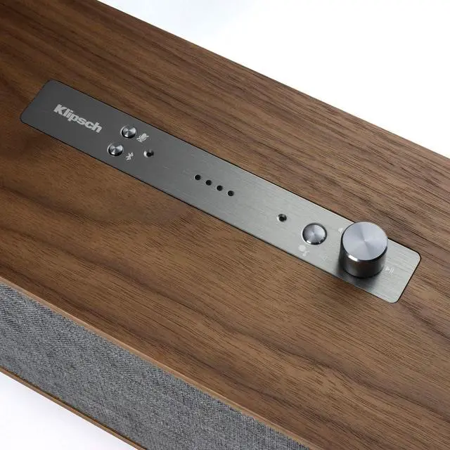 Alt view image 3 of 6 - The One Tabletop Wireless Stereo in Walnut | Bluetooth-Enabled, Multi-Room Ready, and fits Almost Anywhere