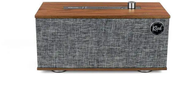 Alt view image 2 of 6 - The One Tabletop Wireless Stereo in Walnut | Bluetooth-Enabled, Multi-Room Ready, and fits Almost Anywhere