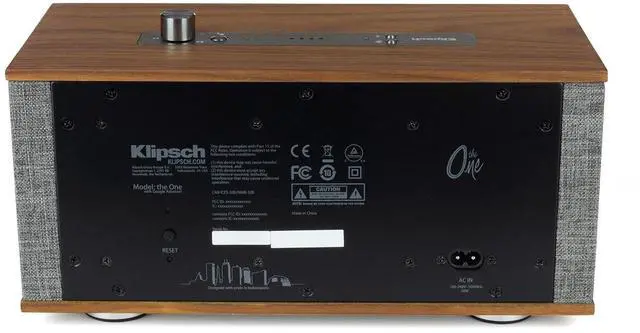 Alt view image 5 of 6 - The One Tabletop Wireless Stereo in Walnut | Bluetooth-Enabled, Multi-Room Ready, and fits Almost Anywhere