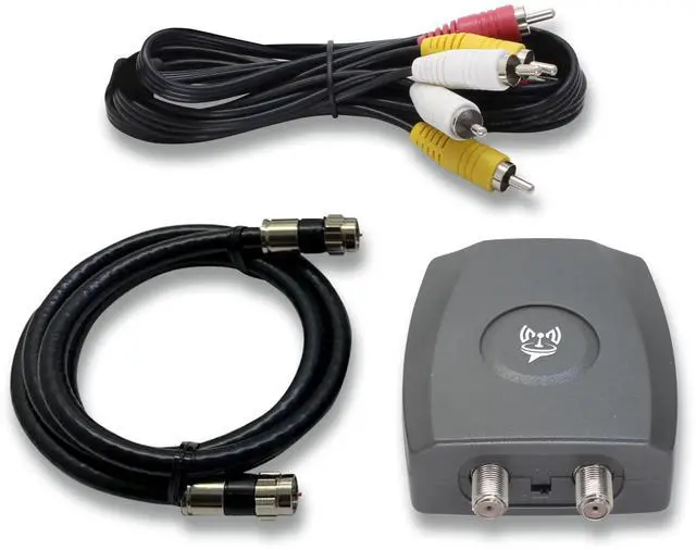 Main image of RF Modulator RCA Composite to RF Coaxial Converter Includes AV RCA Cable and Power Supply