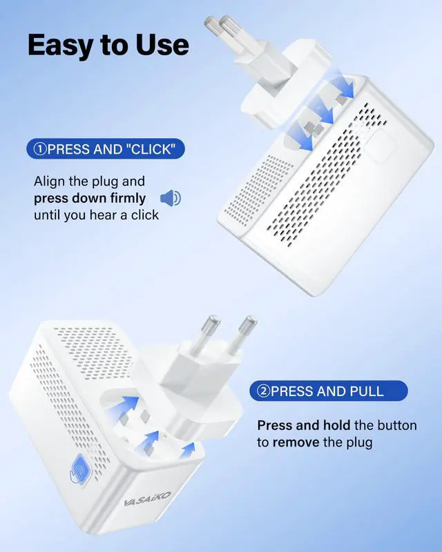 Alt view image 5 of 7 - Voltage Converter US to Europe, Travel Adapter Voltage Converter to Step Down 220V to 120V, Power Converter with 2 USB-A 2 USB-C Port & UK/AU/US/IT/European Travel Plug Adapters