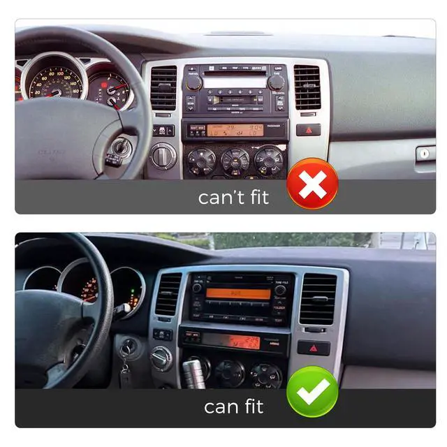 Alt view image 2 of 5 - 9'' Android Car Radio for Toyota 4Runner 2003-2009,8 core 2+64G | Touch Screen Upgrade Stereo Head Unit with 4G LTE Wireless CarPlay/Android Auto/FM Radio
