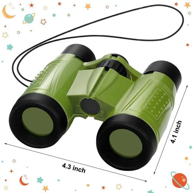 Alt view image 7 of 7 - 50 Pack Binoculars Small Compact Binoculars with Neck Strap Camping Party Favors Nature Exploration Toys for Bird Watching, Hiking, Camping, Travel, Learning(Multicolor)