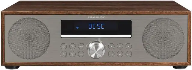 Main image of CR3501A-WA Fleetwood Bluetooth FM Clock Radio and CD Player, Walnut