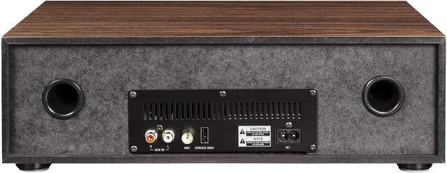 Alt view image 6 of 7 - CR3501A-WA Fleetwood Bluetooth FM Clock Radio and CD Player, Walnut