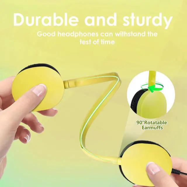 Alt view image 3 of 7 - Bulk Classroom Headphones for Students School 20 Pack,Wired | Wholesale Headphones Class Set 3.5mm Jack for Chromebook Laptop PC Computer (10 Mixed Colors)