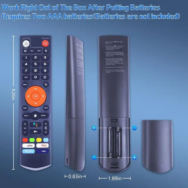 Alt view image 3 of 7 - New V3 Plus Voice Remote Control, Replacement Compatible with vSeeBox V3 Plus V3 Pro Smart Bluetooth Voice Remote Control