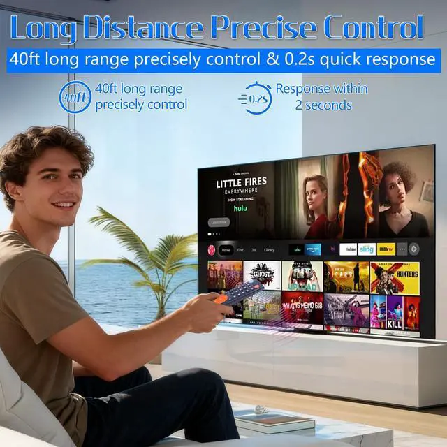 Alt view image 5 of 7 - New V3 Plus Voice Remote Control, Replacement Compatible with vSeeBox V3 Plus V3 Pro Smart Bluetooth Voice Remote Control