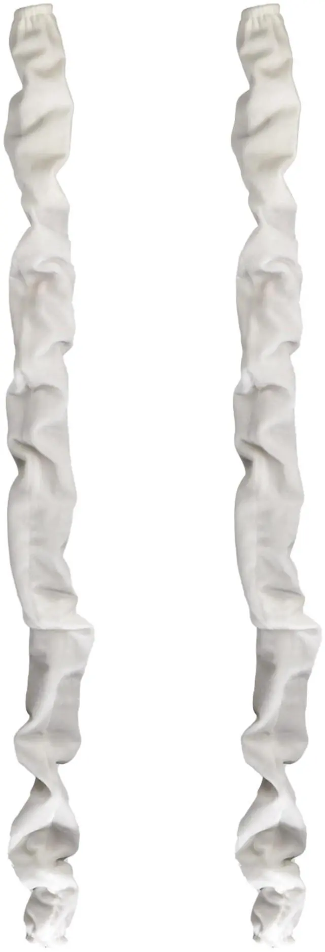 Main image of Chandelier Fabric Cord Cover 2 Pack Cream White Chandelier Chain Cover 70.8 inches Brushed Polyester Fabric Chain Sleeve Cord Hider Cable Management (None Touch Fastener)