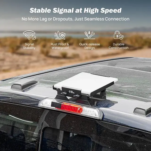 Alt view image 2 of 6 - Starlink Mini Mount for Ford F150 2015+, Third Brake Light Mount for F-250-F-550 (2017+), Truck Mount for for Aluminum Body