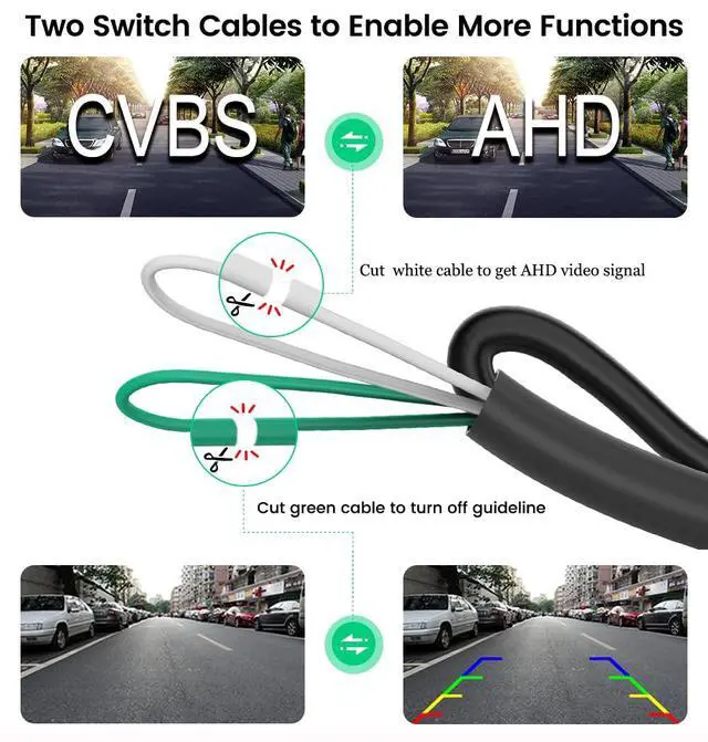 Alt view image 2 of 7 - HD 720P Vehicle Backup Camera for Audi A4L A5 A3 Q3 Q5 RS6 for VW Passat Tiguan Jetta Sharan Touareg Lavida Skoda, Car Rear View Trunk Handle Camera