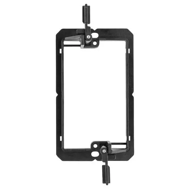 Alt view image 6 of 7 - 25Pack Low Voltage Mounting Bracket 1 Gang 2 Ring Drywall Cables Pass Through Wall Plate Wallboard Single Gypsum Board Outlet Hider Wires Speaker Coaxial Management Grommets Media Tool Cord Recessed