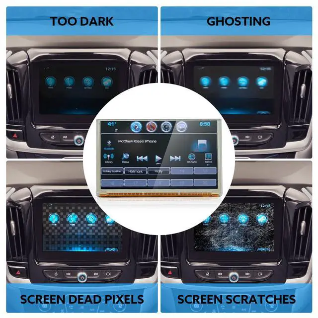Alt view image 3 of 7 - 8" Touch Screen of LCD Digitizer Navigation Radio Replacement for Chevy GMC, 2014-2018 Silverado Sierra, 2015-2019 Tahoe Yukon Suburban Colorado Canyon, 2017-2019 Acadia Terrain Replace #DJ080PA-01A