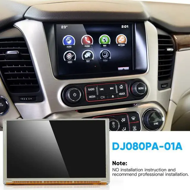 Alt view image 7 of 7 - 8" Touch Screen of LCD Digitizer Navigation Radio Replacement for Chevy GMC, 2014-2018 Silverado Sierra, 2015-2019 Tahoe Yukon Suburban Colorado Canyon, 2017-2019 Acadia Terrain Replace #DJ080PA-01A