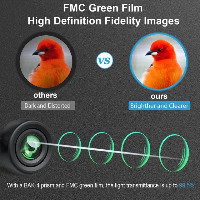 Alt view image 3 of 7 - Binoculars for Adults Bird Watching 10x42 HD with Phone Adapter | High Powered Binoculars for Adults, FMC Lens for Clear & Sharp Images, Waterproof Lightweight Design for Wildlife, Hiking