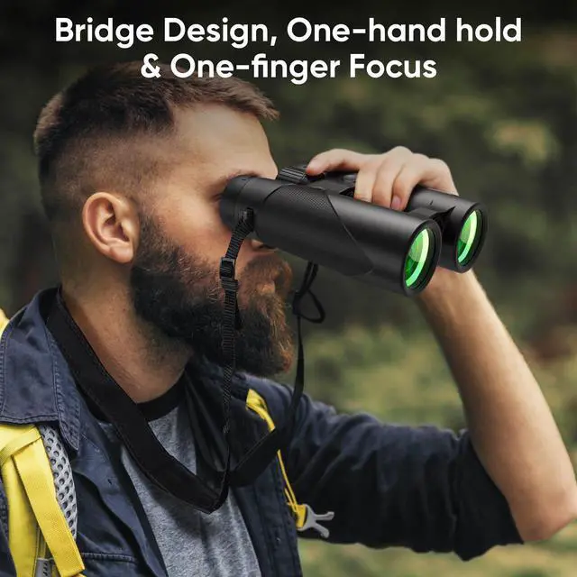 Alt view image 2 of 7 - Binoculars for Adults Bird Watching 10x42 HD with Phone Adapter | High Powered Binoculars for Adults, FMC Lens for Clear & Sharp Images, Waterproof Lightweight Design for Wildlife, Hiking