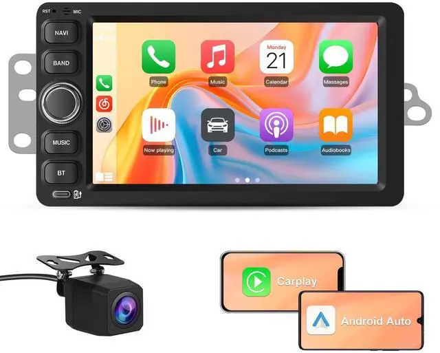 Main image of Car Radio Stereo for Chevrolet Silverado Tahoe GMC Sierra Yukon 2003-2006 | with 2G RAM 64G ROM Backup Camera Wireless Carplay Android Auto GPS FM Bluetooth