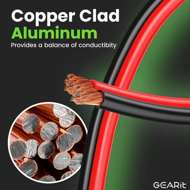 Alt view image 2 of 7 - 18 Gauge 2-Conductor Primary Wire CCA, 18 AWG Copper Clad Aluminum Black & Red Bonded Zip Cord, 500 ft Roll for Automotive, Trailer, Lighting, Speaker and Low Voltage Wiring