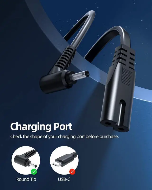 Alt view image 2 of 6 - Charger Fit for Samsung Laptop - Compatible with Samsung Galaxy Book Flex Alpha 1 2 NP730QCJ NP730QDA NP730QCJ-K01US K02US NP730QDA-KB1US/Galaxy View SM-T670 SM-T677A 18.4 Tablet ATIV Book 9