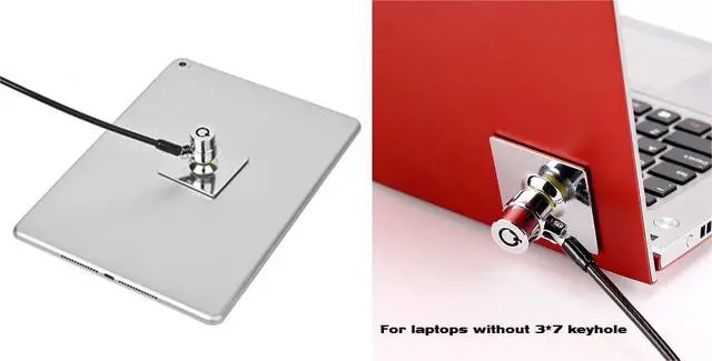 Alt view image 6 of 7 - 5Pack Laptop Cable Lock Hardware Security Cable Lock Anti Theft 5Keys 6.7Ft Compatible for Laptops, Tablet,Out Door TV& Other Devices Longer Cable (keyed Alike)