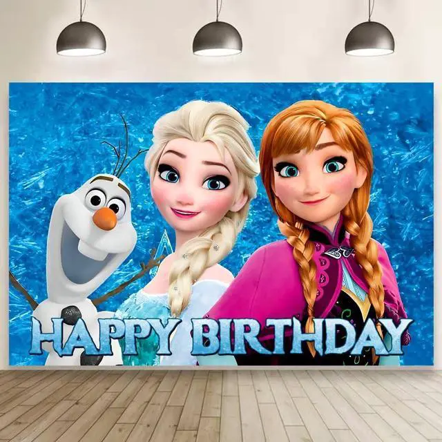 Main image of Winter Wall Decor Backdrop for Kids Birthday Decorations, Winter Banner for Birthday Party Supplies (5x3ft)