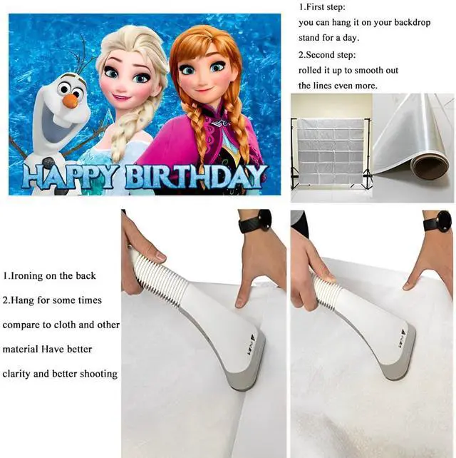 Alt view image 4 of 4 - Winter Wall Decor Backdrop for Kids Birthday Decorations, Winter Banner for Birthday Party Supplies (5x3ft)