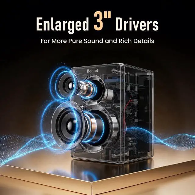 Alt view image 6 of 7 - Wireless Surround Sound System Home Theater System | 1000W Surround Speakers 8" Subwoofer 5.1/2.1 Channel Deep Bass with ARC Optical Bluetooth Karaoke Input