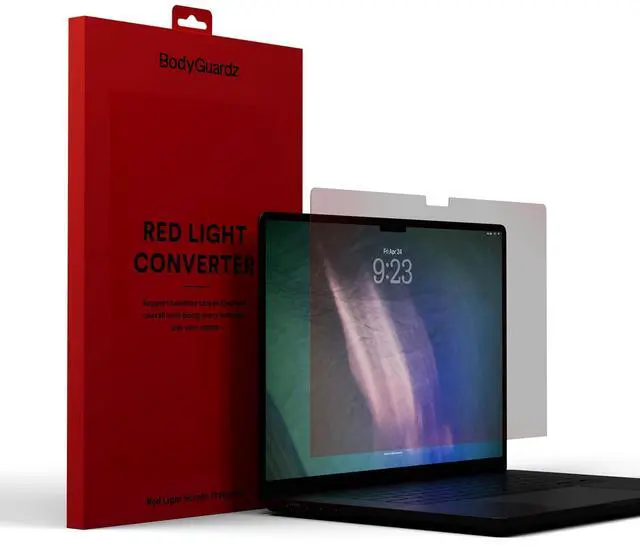 Main image of Red Light Converter for MacBook Passive Red Light Filter, Promotes Healthier Eyes & Skin, Reduces Eye Strain, Easy Install (MacBook Air 15-in (M5 / M4 / M3 / M2))