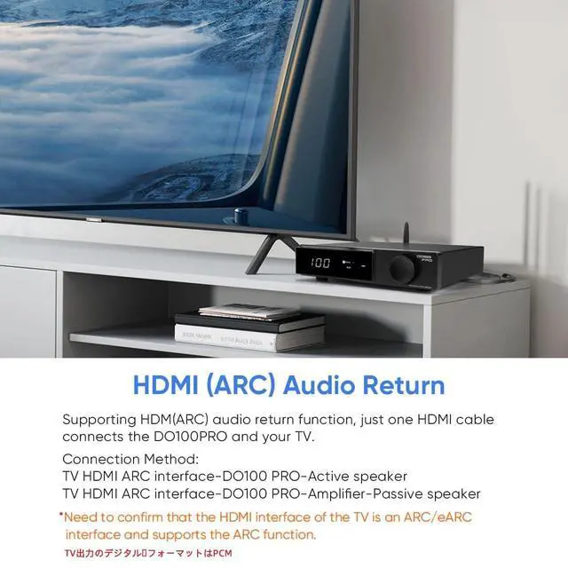 Alt view image 4 of 7 - SMSL DO100 PRO HiFi Balanced DAC with 2X ES9039Q2M & XMOS XU316, 768kHz/DSD512 USB Audio MQA Decoder Preamp, Bluetooth 5.1/Opt/Coax/HDMI ARC Input, RCA/XLR Digital-Analog Converter for PS5/Amp