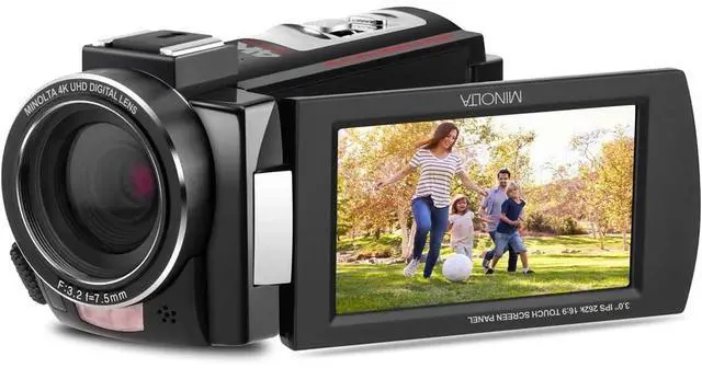 Main image of Showtime MN4K25NV 4K Camcorder, Night Vision, 30MP, 16X Zoom (Black | Includes a durable carrying case for convenient storage, travel and protection