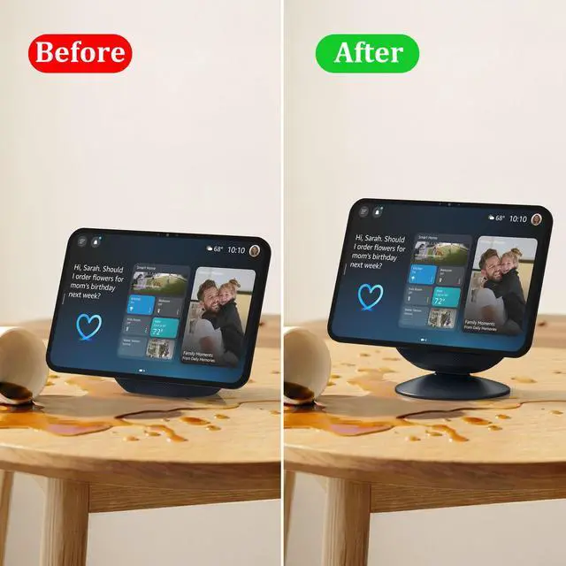 Alt view image 4 of 7 - Stand for Show 11 & Show 8 (2025 Release) & for iPhone Models - Adjustable Tilt Holder, Table Display Stand Desktop Base Accessories Compatible with iPhone 12, Non-Slip Base (Graphite)