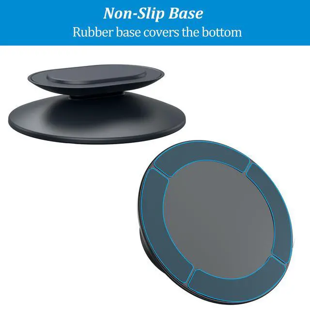 Alt view image 5 of 7 - Stand for Show 11 & Show 8 (2025 Release) & for iPhone Models - Adjustable Tilt Holder, Table Display Stand Desktop Base Accessories Compatible with iPhone 12, Non-Slip Base (Graphite)