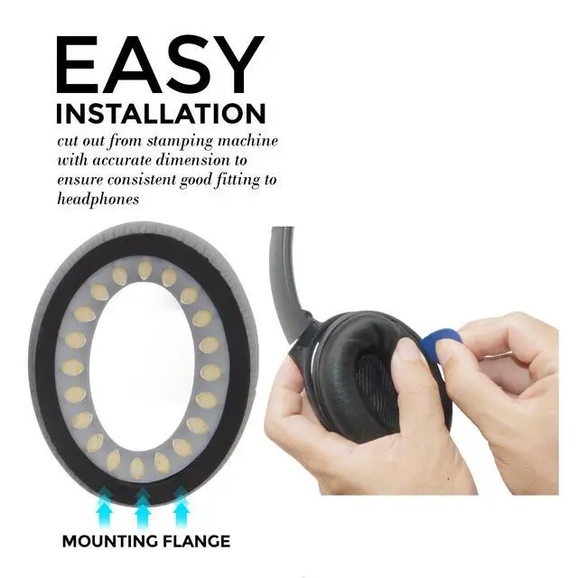 Alt view image 7 of 7 - Lambskin QC45 SE QC35ii QC35 QC25 QC15 Earpads Cushions Replacement Ear Pads for Bose QC 45 35 II QC2 AE2 AE2i AE2w SoundLink SoundTrue 35ii 25 15 2 AE QuietComfort Headphone Sheepskin Leather (Black)