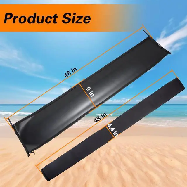 Alt view image 2 of 7 - 48 Inch Zippered Rigging Sleeve, Heavy Duty 600D Waterproof Marine Cable Jacket, Trolling Motor Cable Sleeve for Bundling Control Cables Fuel Lines and Electrical Wires