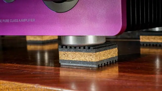 Alt view image 7 of 7 - Sound Isolation Pads. Cork Pads for Turntables to Reduce Vibration & Skipping (1" Pack of 4)