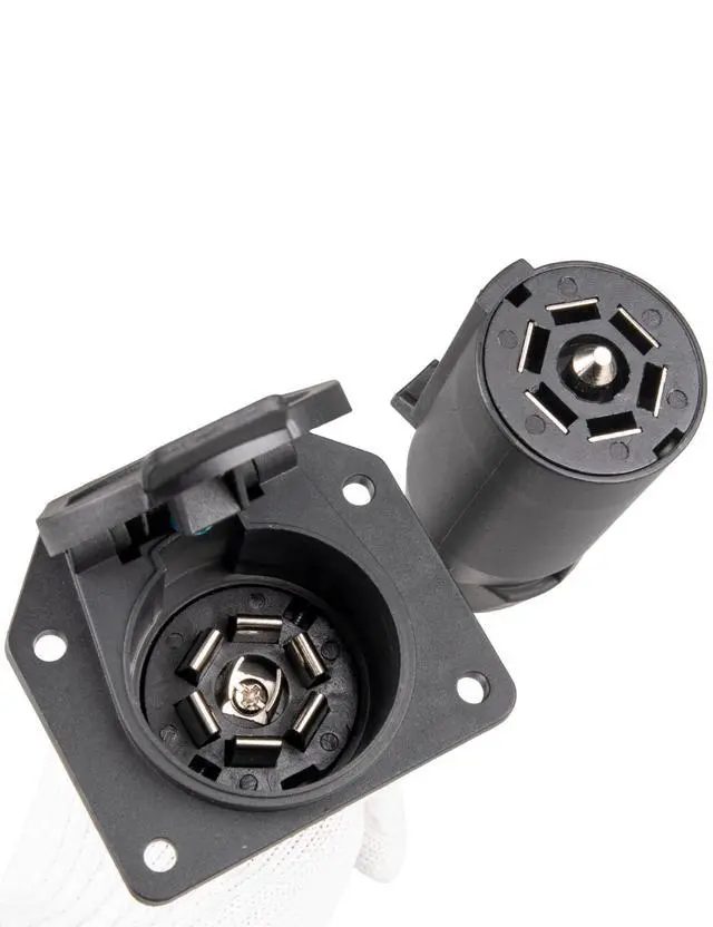 Alt view image 7 of 7 - 7-Way Adapter with Power Switch for Furrion RV Backup Camera System, Plug and Play for Tow Vehicle to RV Wireless Observation Cameras, Provides 12V Power to Camera Through 7-Pin Connector