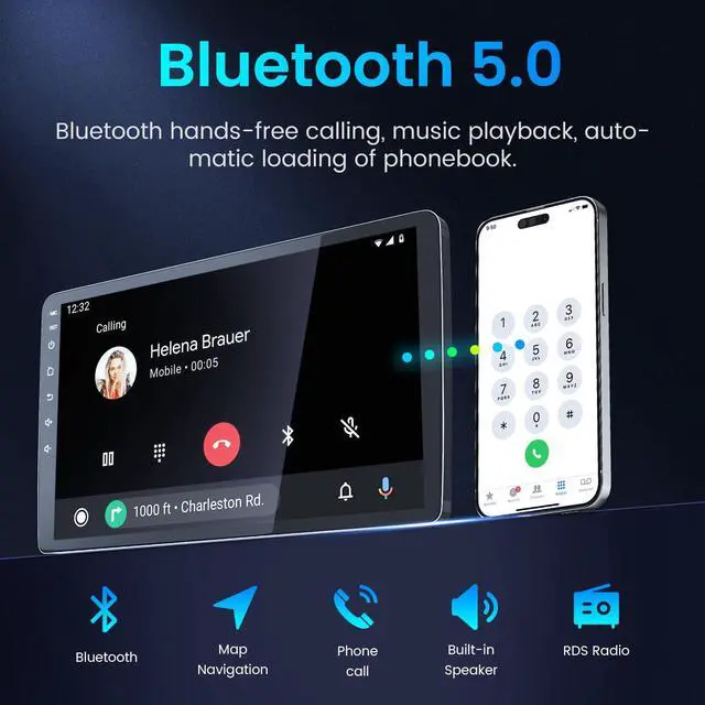 Alt view image 6 of 7 - 4Core 64GB ROM Car Radio for Subaru Forester WRX Impreza 2014 2015: Wireless CarPlay&Android Auto 9" HD Touchscreen Bluetooth WiFi GPS FM Suitable for Harman Kardon Systems 1080P Backup Camera SWC