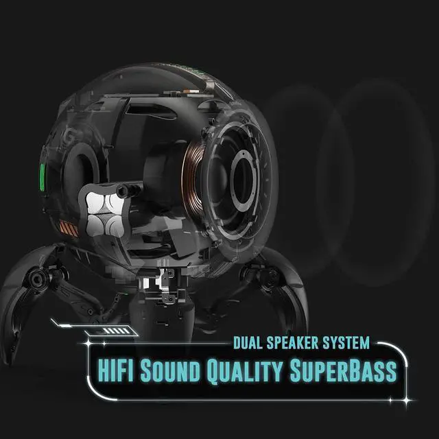 Alt view image 3 of 7 - Mars Pro Portable Bluetooth Speaker with Deep Bass & Stereo Sound | 20W Speakers with Passive Bass Radiator, 15H Battery, 6 RGB Lights, Dual Pairing And Touch Controls For Gaming, Home& Parties