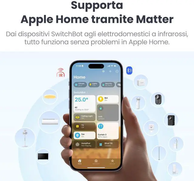 Alt view image 4 of 7 - Smart mmWave Radar Motion Sensor, Bluetooth Presence Sensor with Dynamic Detection & Zone Positioning, Compatible with Alexa, HomeKit & Apple Home (Presence Sensor&Hub Mini Matter)