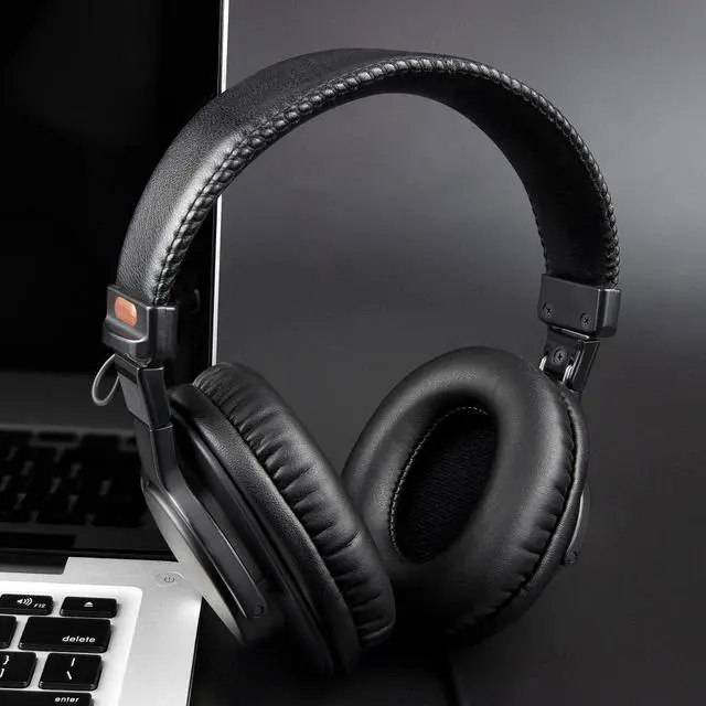 Alt view image 3 of 7 - Earpads for Sony MDR-7506/MDR-V6/MDR-V7/MDR-CD900ST - Black
