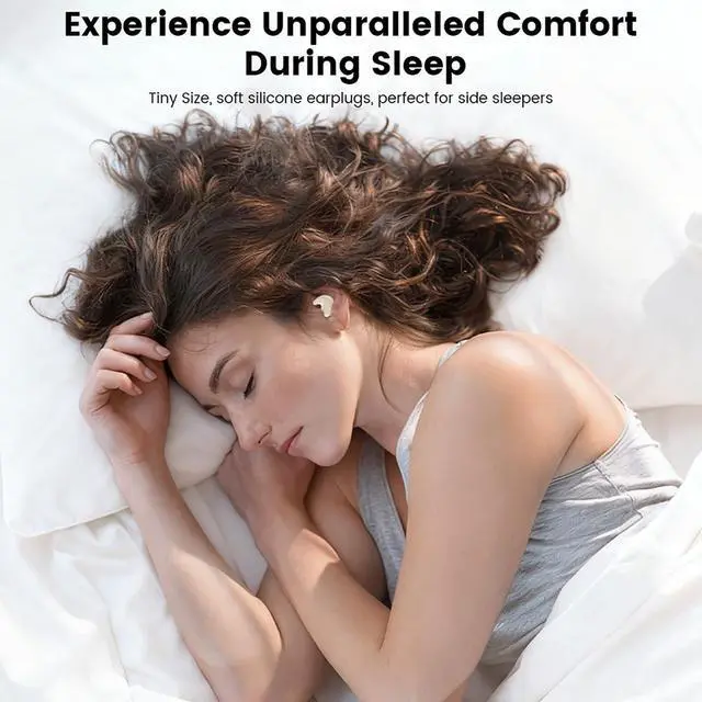 Alt view image 6 of 7 - 2-Pack Sleep Earbuds for Sleeping, Noise Cancelling Bluetooth Headphones for Side Sleepers with Charging Case, Small Mini Invisible Wireless Ear Buds for Small Ear Canals