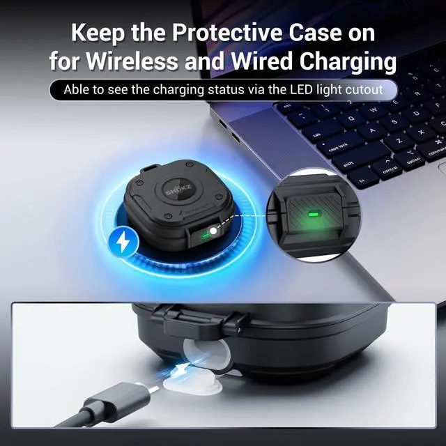Alt view image 5 of 7 - for Shokz OpenFit 2+ Case Cover with Lock, Heavy Duty Hard Shell | Full Coverage Protector, Secure Locking Latch, IPX5 Water-resistant, Only for the Shokz OpenFit 2 Plus (2+) Headphone
