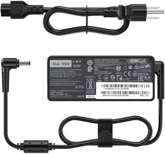 Main image of Charger Compatible with Lenovo Ideapad 1 3 65W 4.0*1.7mm Tip Adapter | Compatible with IdeaPad 1 3 5 330-14, 330-15 330-17 510-15 330s-14 330s-15 4 5 6, 110 510 520 530s Yoga 710s S145 S340 710