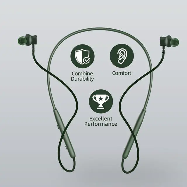 Alt view image 6 of 7 - Neckband Bluetooth Headset | 3-Pack Set |180-Hour Endurance | ENC Noise Reduction | 10-Min Charge for 10-Hour Use (3Green)