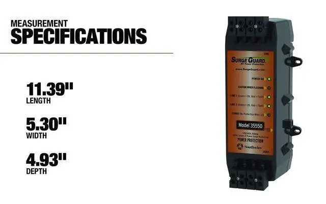 Alt view image 3 of 4 - Surge Guard 35550 Hardwire Model - 50 Amp