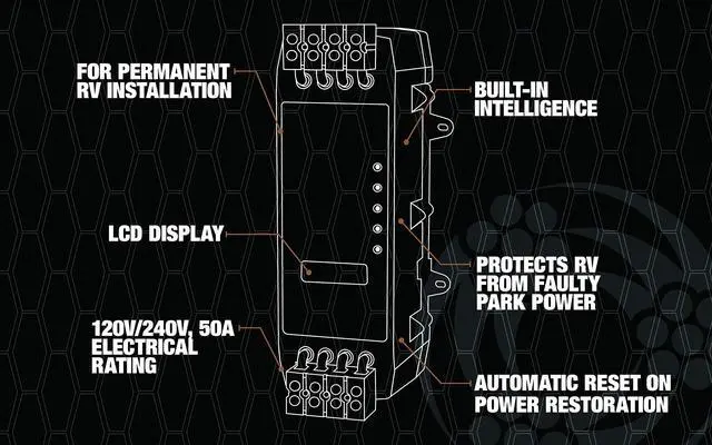 Alt view image 4 of 4 - Surge Guard 35550 Hardwire Model - 50 Amp